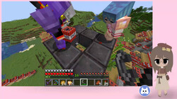 Скейлд взрывает деревню в майнкрафте