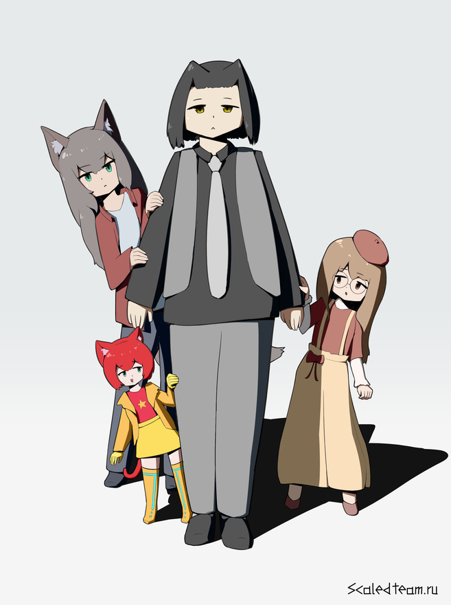 Пауль, Изохрон, Тао и Скейлд собрались как одна семья