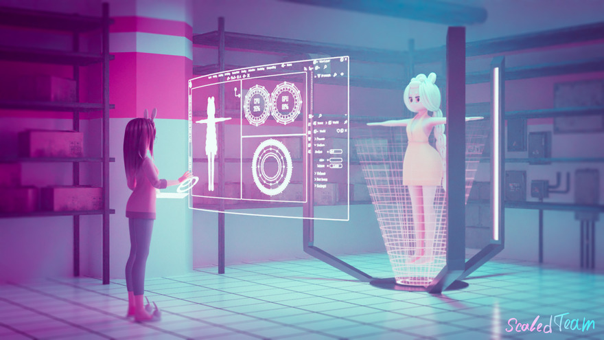 Скейлд создаёт модель Пряни