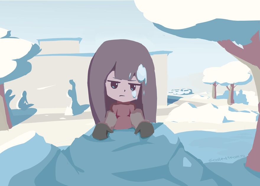 Скейлд в центре событий снежных игр